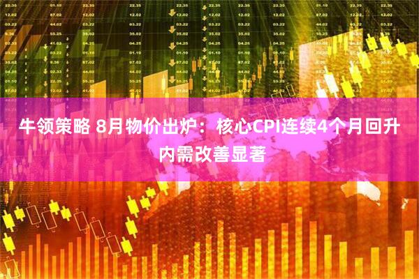 牛领策略 8月物价出炉：核心CPI连续4个月回升 内需改善显著